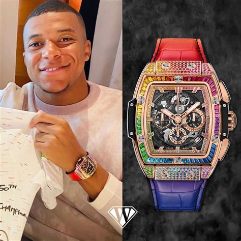 tarif montre hublot psg|La montre Hublot de Kylian Mbappé coûte 72.600 euros .